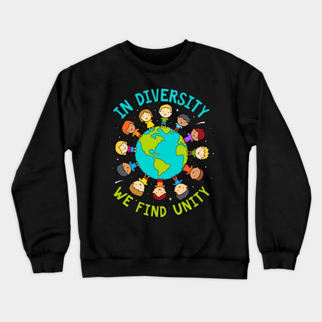 In Diversity We Find Unity Neurodiversity Crewneck Sweatshirt by Clothspell